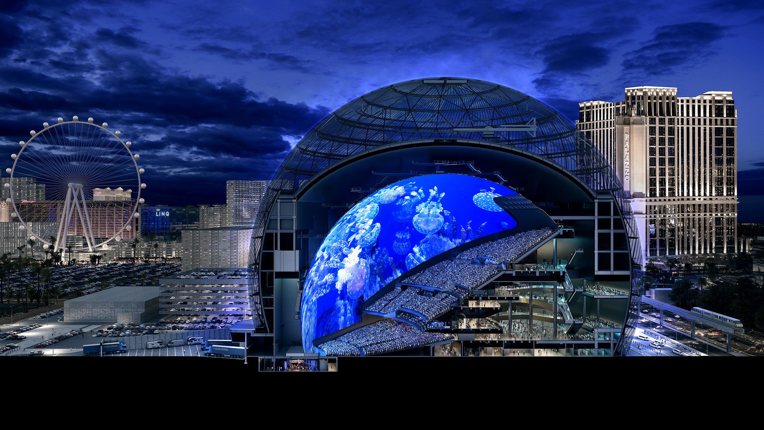 Sphere Severud Associates   Rendering Cross Section 