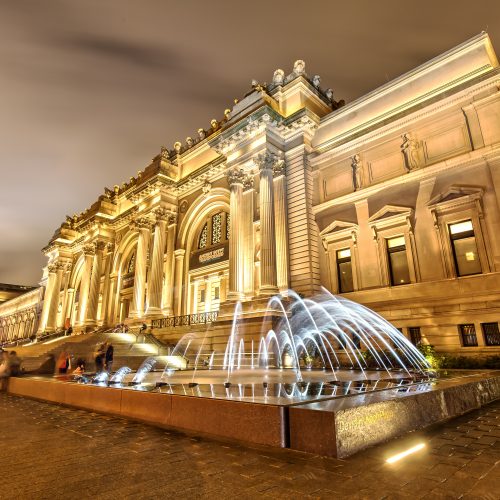 The Metropolitan Museum of Art in New York at Night